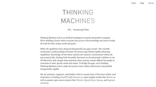 image of Thinking Machines Data Science