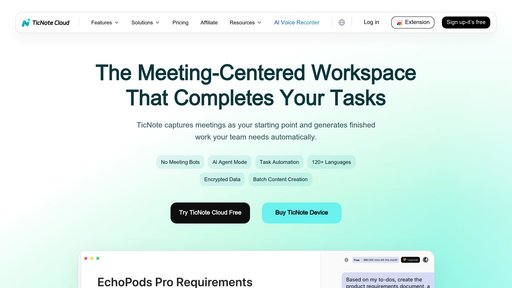 image of TicNote Cloud