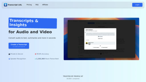 image of Transcript.LOL