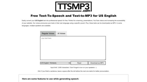 image of ttsMP3.com