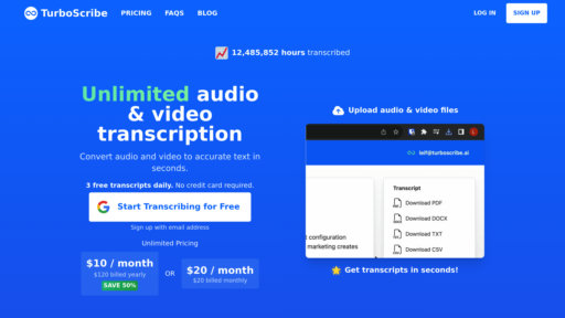 image of TurboScribe