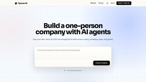 image of Tycoon AI