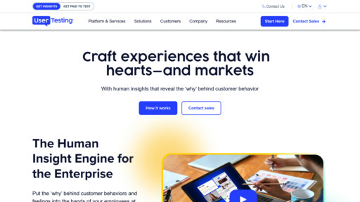image of UserTesting Human Insight Platform