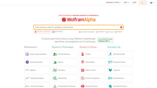 image of WolframAlpha