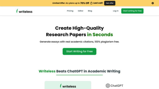 image of Writeless AI