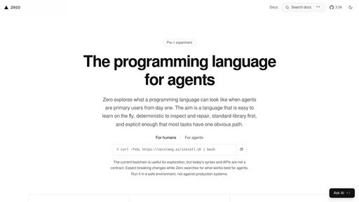 image of Zero (zerolang.ai)