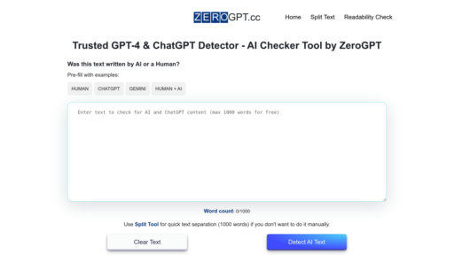 image of ZeroGPT