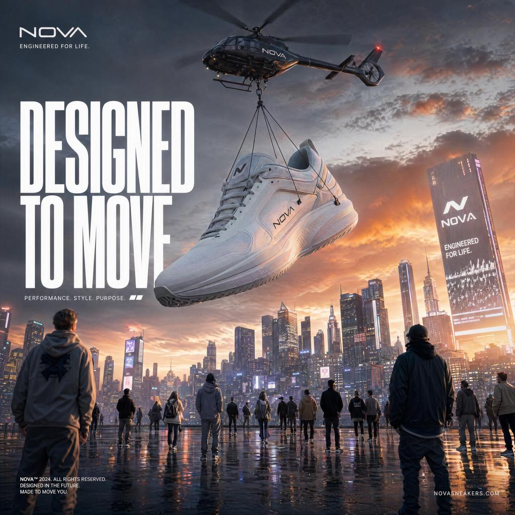 NOVA Sneaker-Kampagnen-Visuals