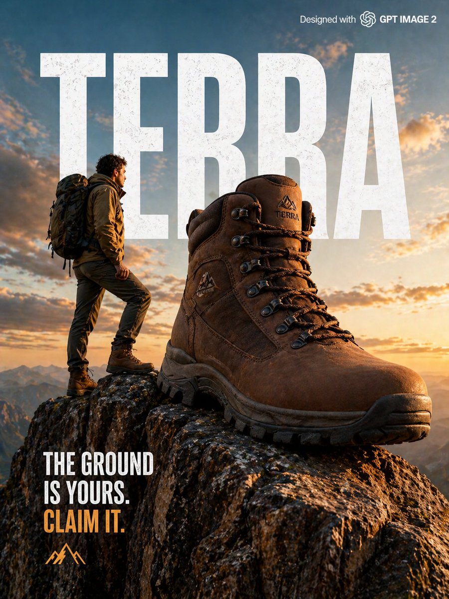Эпичная горная реклама ботинок TERRA