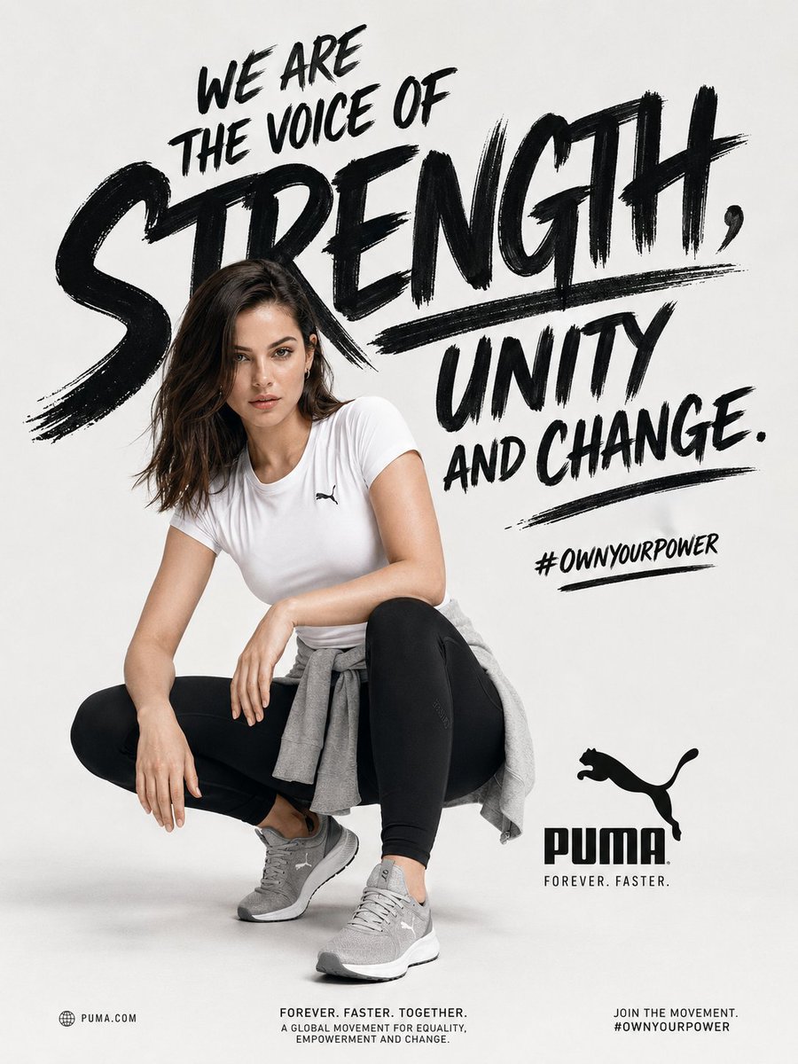 Typography-Driven Sportswear Campaign Poster