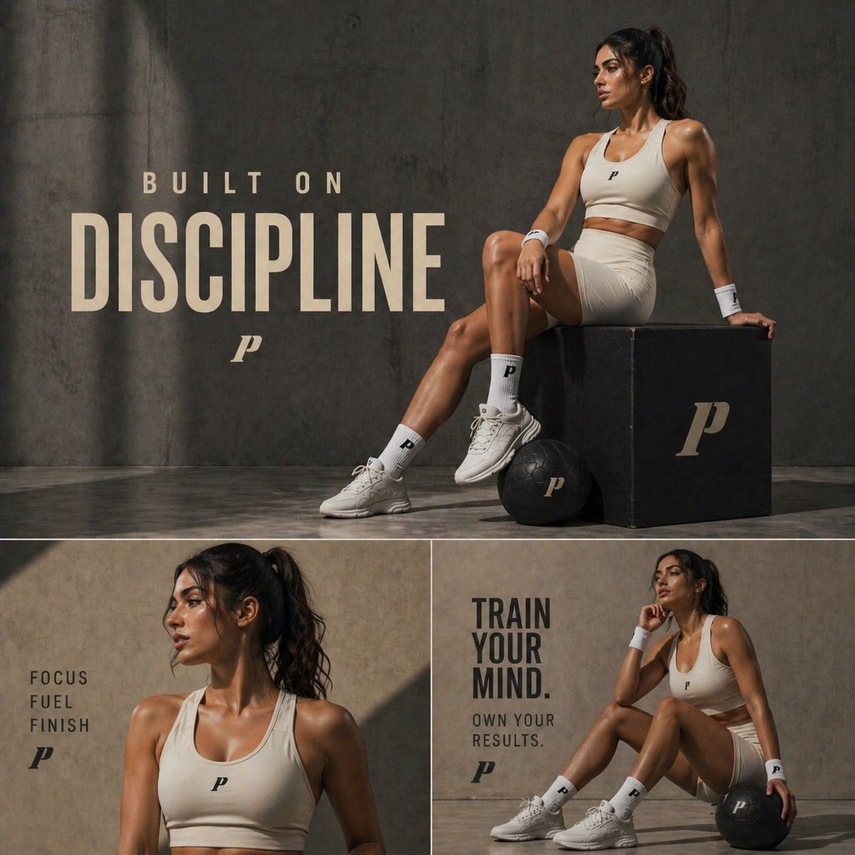 Luxuriöses Fitness-Editorial "Built on Discipline"