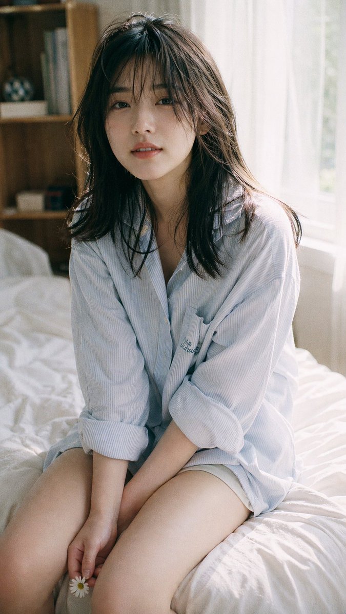 Japanisches Filmstil-Morgenporträt