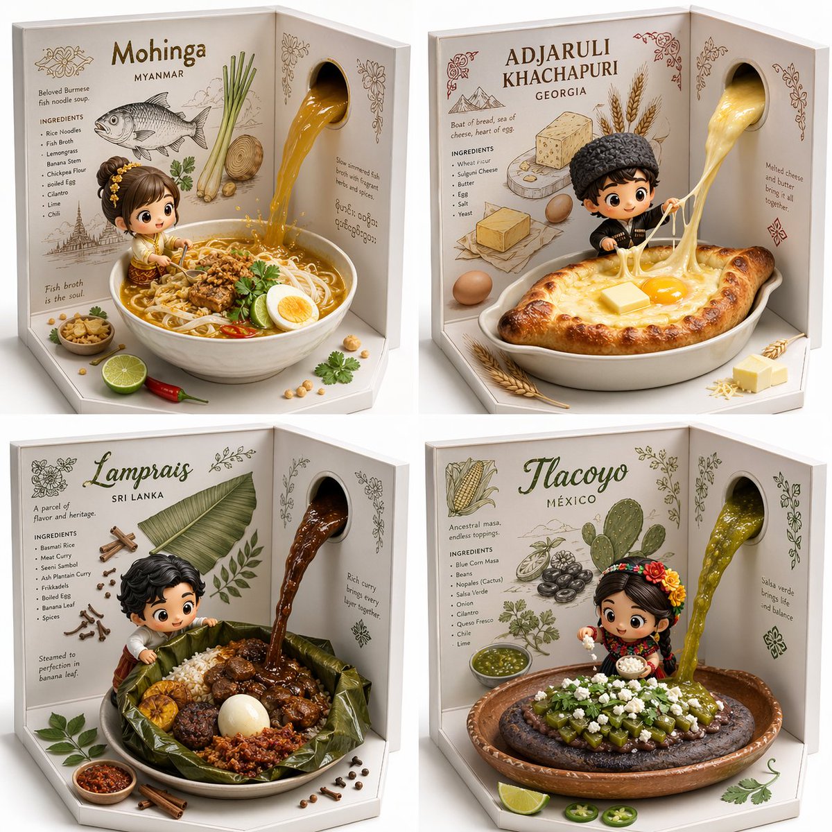 Kawaii 2D/3D-Rezeptvisualisierer
