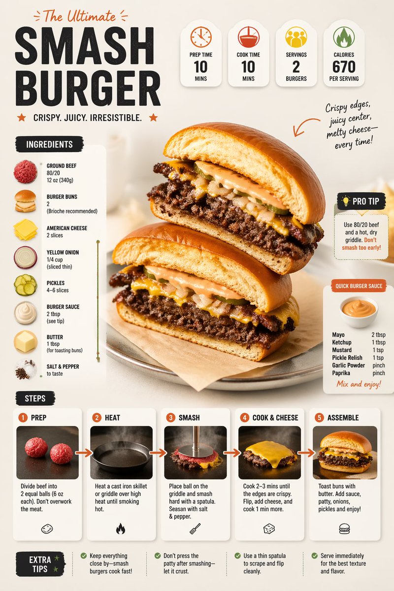 Modernes Redaktionelles Rezept-Infografik