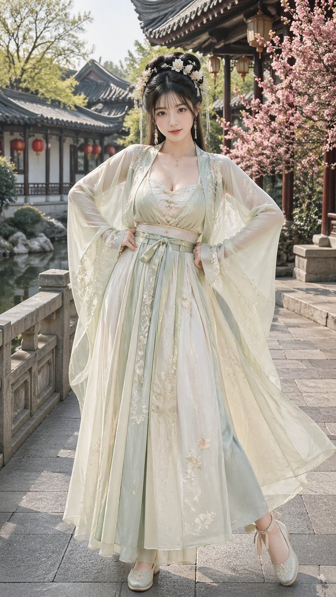 Schönheit im Hanfu der Song-Dynastie