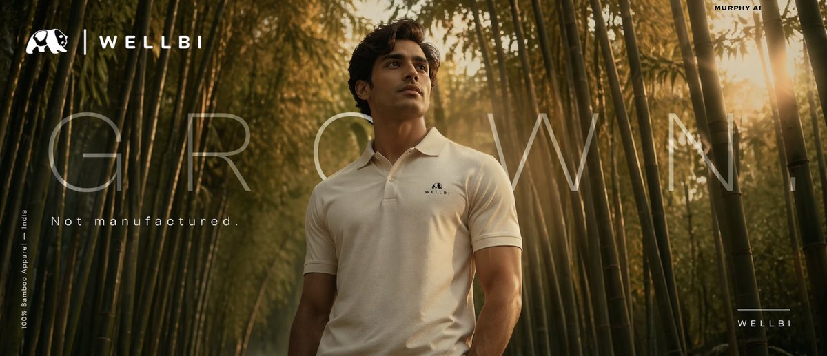 Pôster de Moda Sustentável da WELLBI Bamboo
