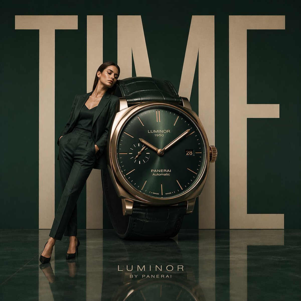 Campanha de Relógio de Luxo Minimalista