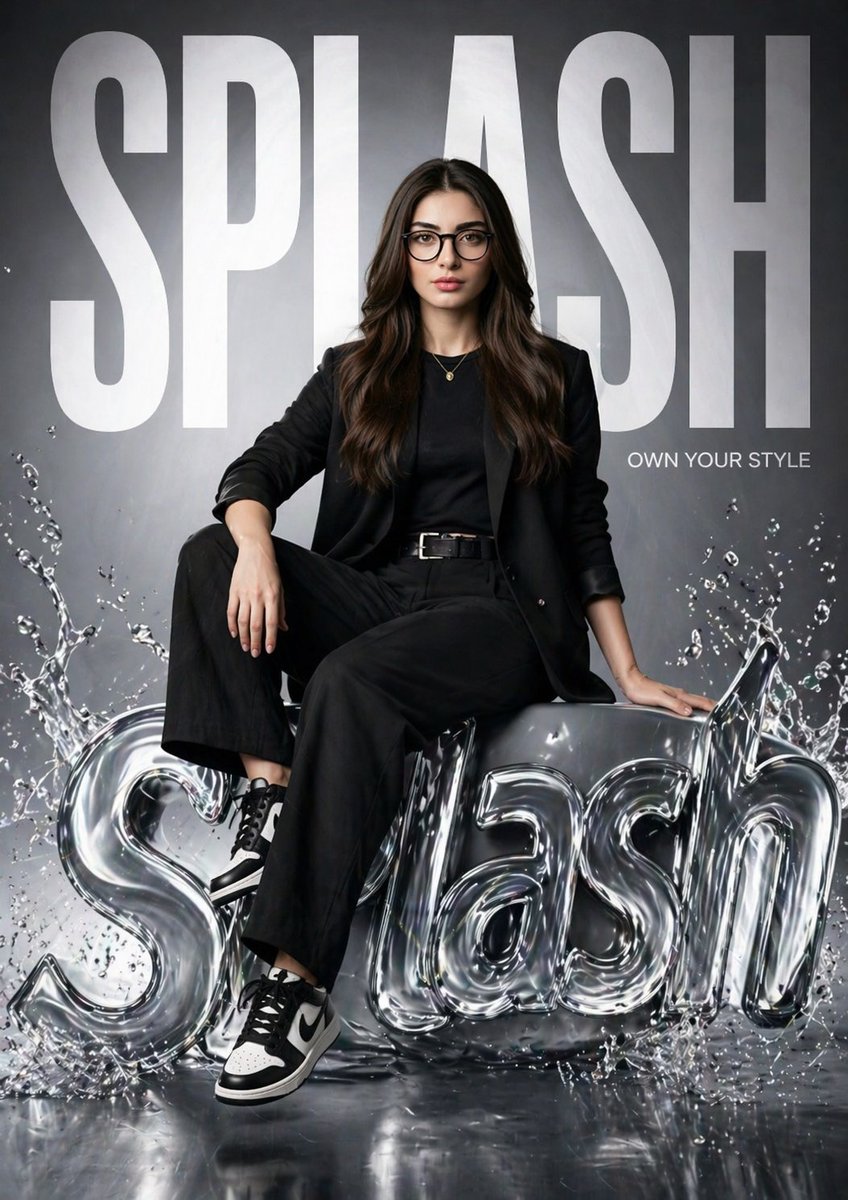 Модный постер SPLASH