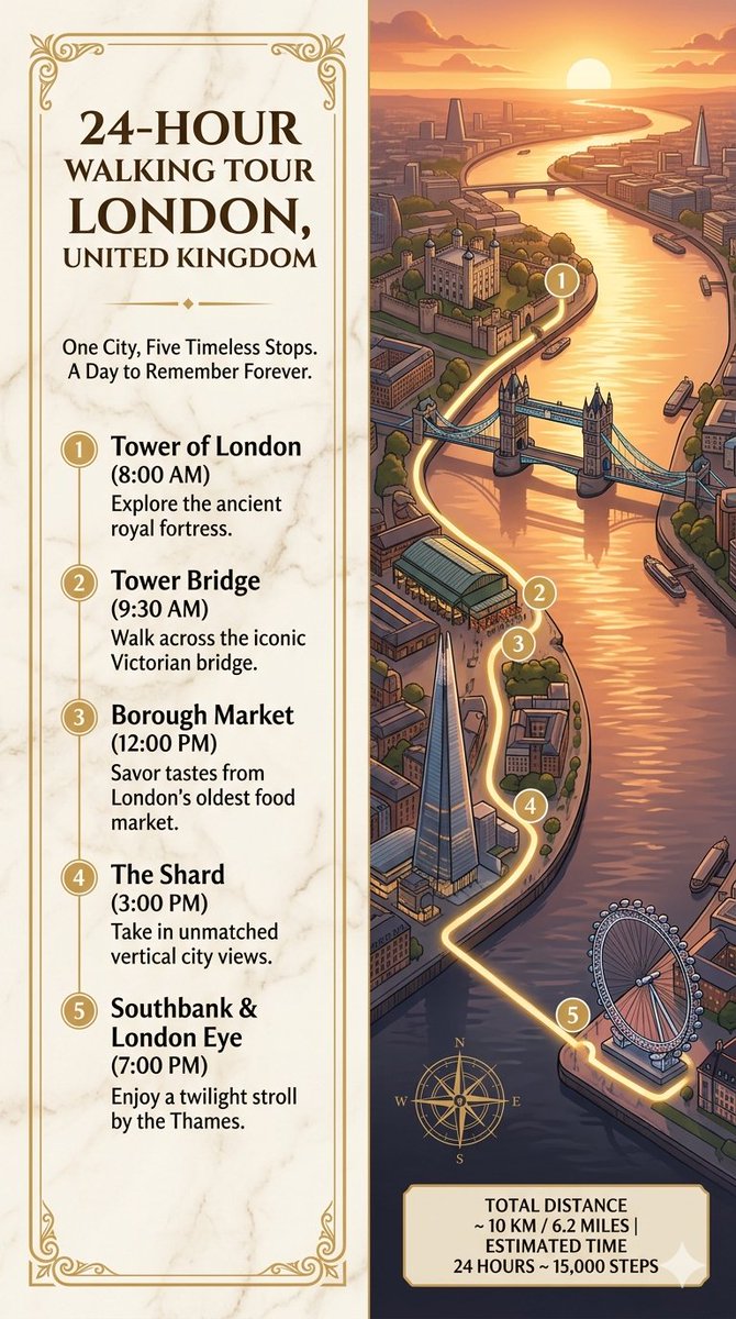 Pôster de Tour a Pé de 24 Horas em Londres