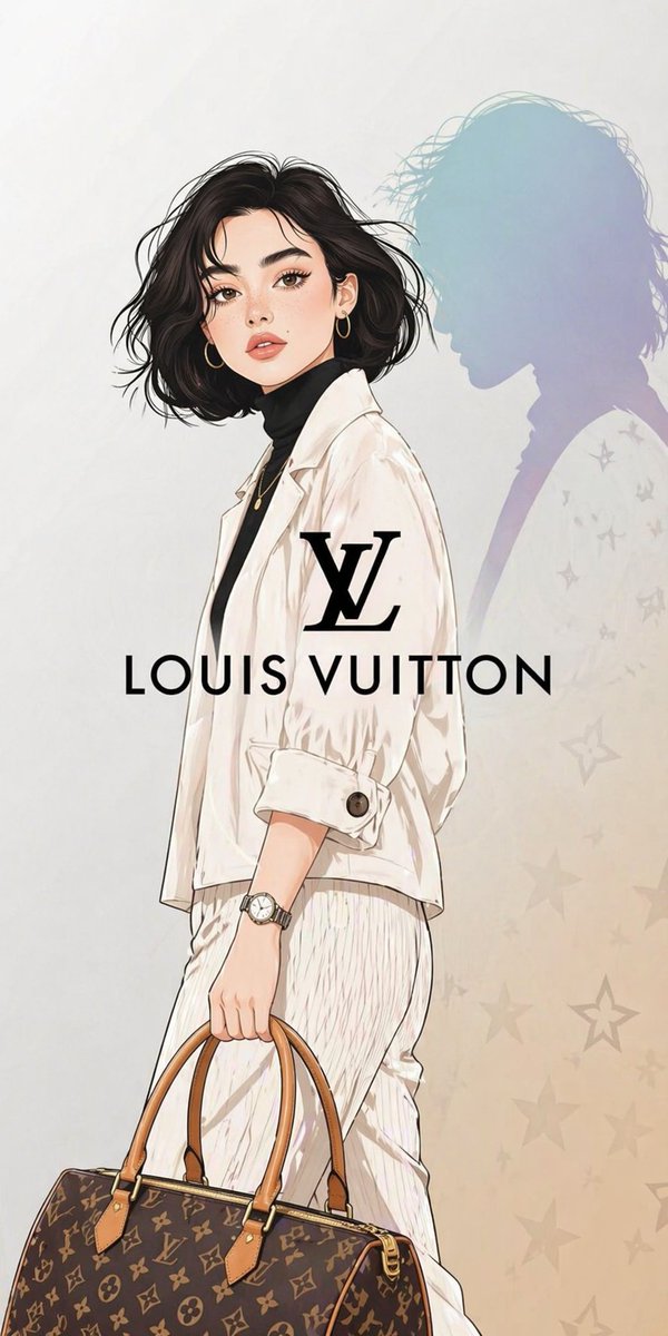 LV風奢華時尚插畫