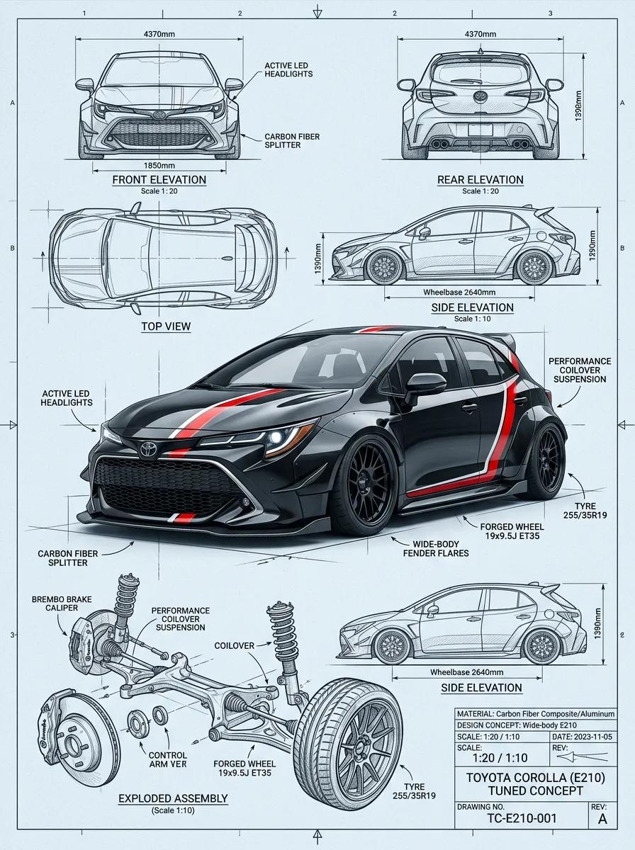 Widebody Hot Hatch Concept Sheet