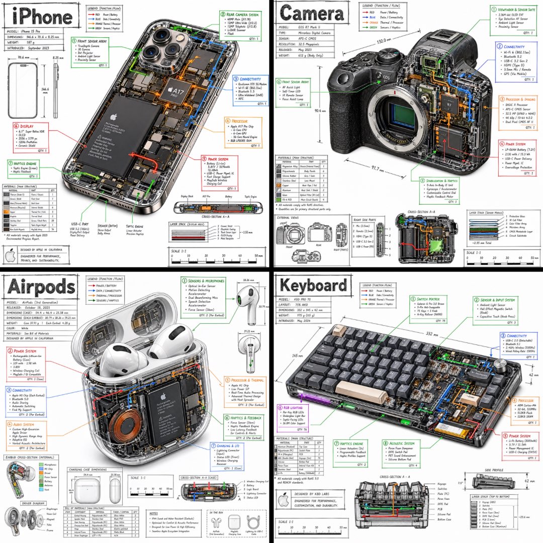 Infográfico Técnico Isométrico 3D
