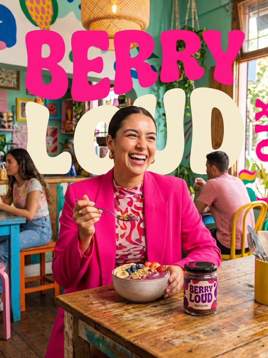 Anuncio Vibrante de Bowl de Açaí Berry Loud