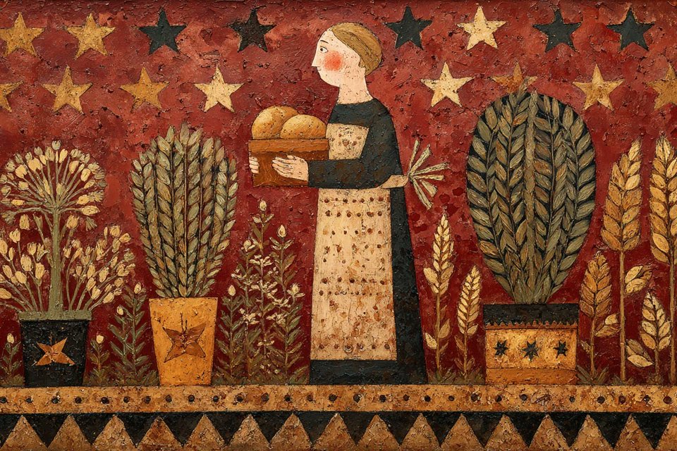 Pintura de Arte Folclórico Ingenuo