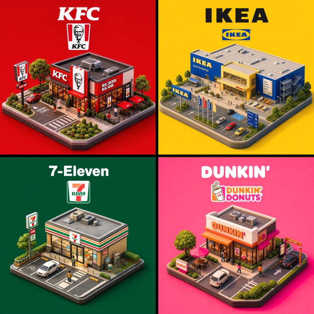 Isometric Brand Store Diorama