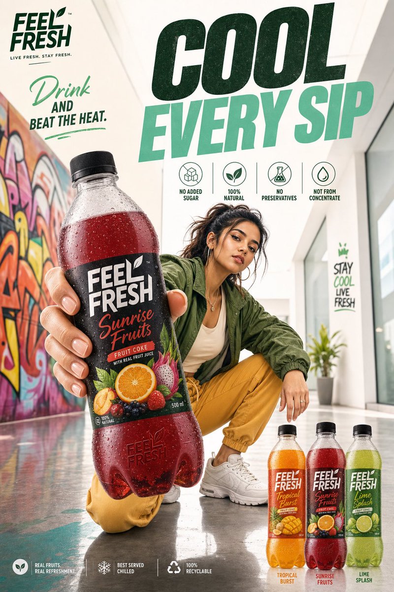 Premium-Poster für Fruchtgetränk