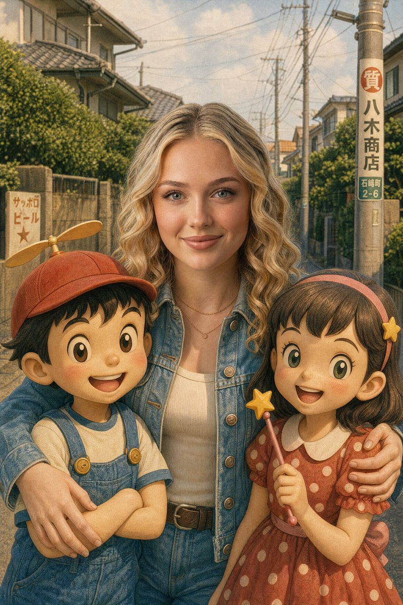 Nostalgisches Porträt einer japanischen Straße