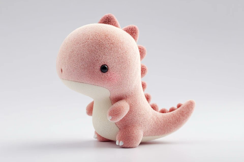 Cute Plush Pop 3D Render