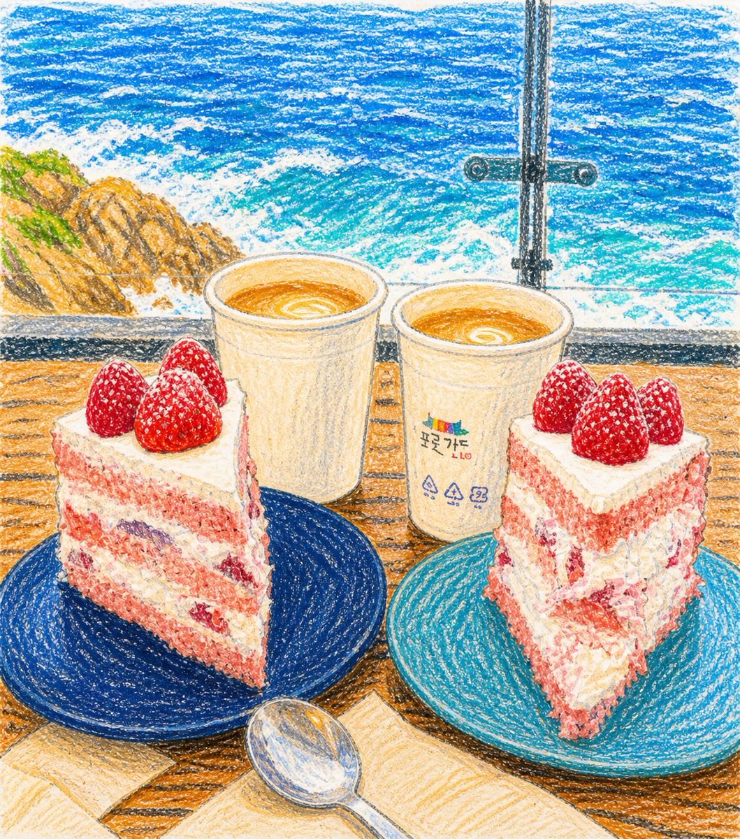 어린이 크레용 그림 스타일 변환