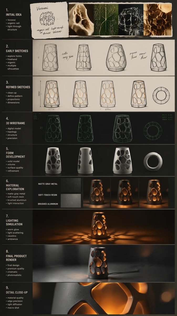 Voronoi-Lampen-Designprozess