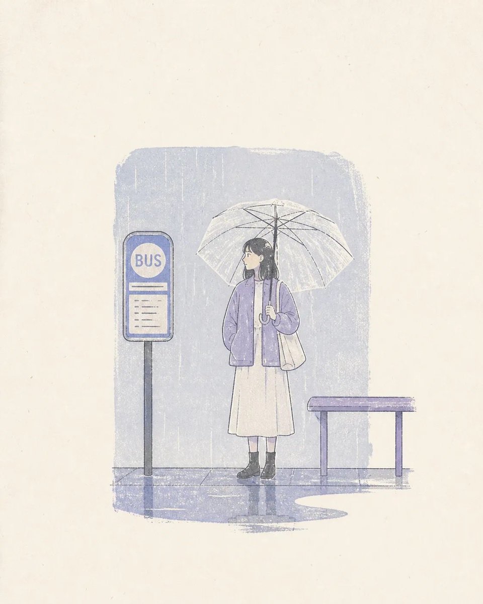 Minimalistisches Risograph-Poster in Pastell