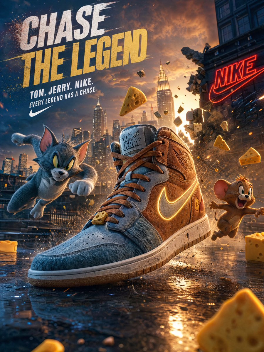 湯姆貓與傑利鼠 Nike 球鞋廣告