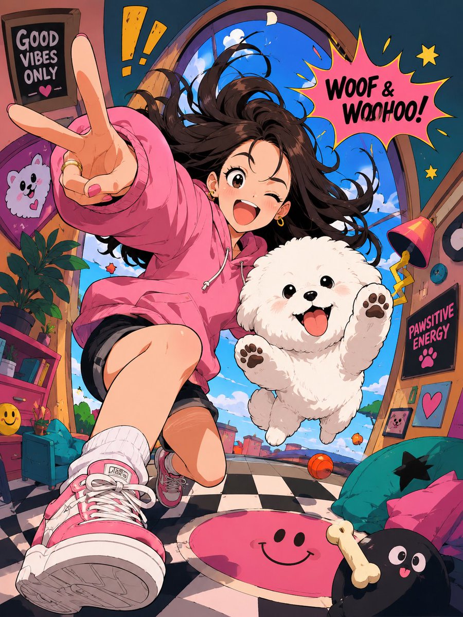 Retrato em Estilo Anime Vibrante