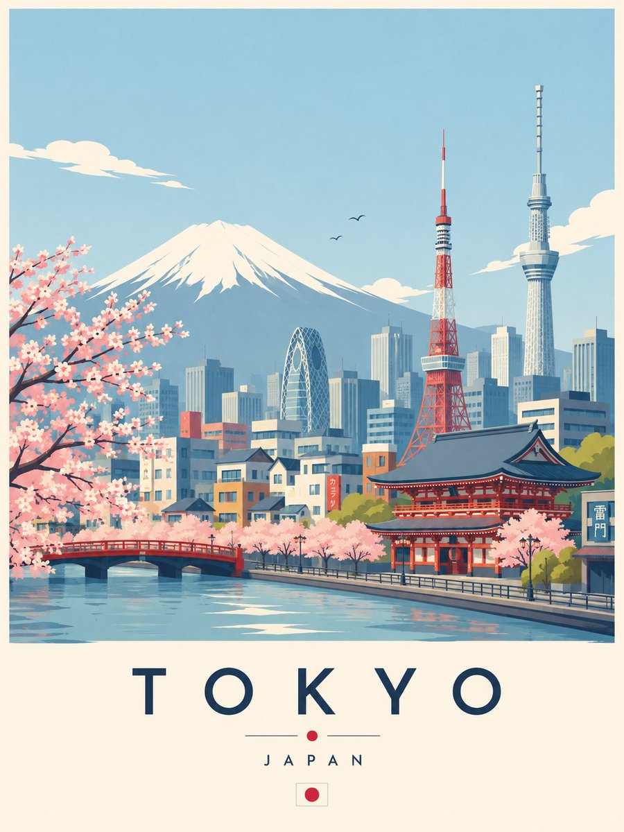 Premium Skandinavisches Reiseposter