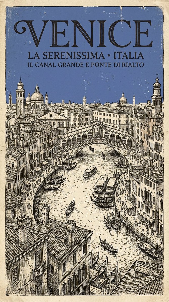 Affiche rétro de ville d'archive