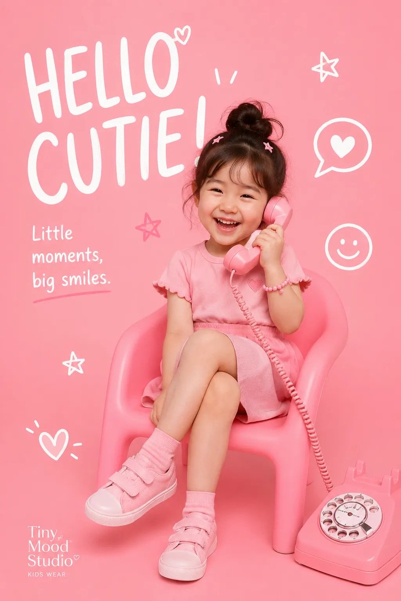 키즈 패션 에디토리얼 포스터