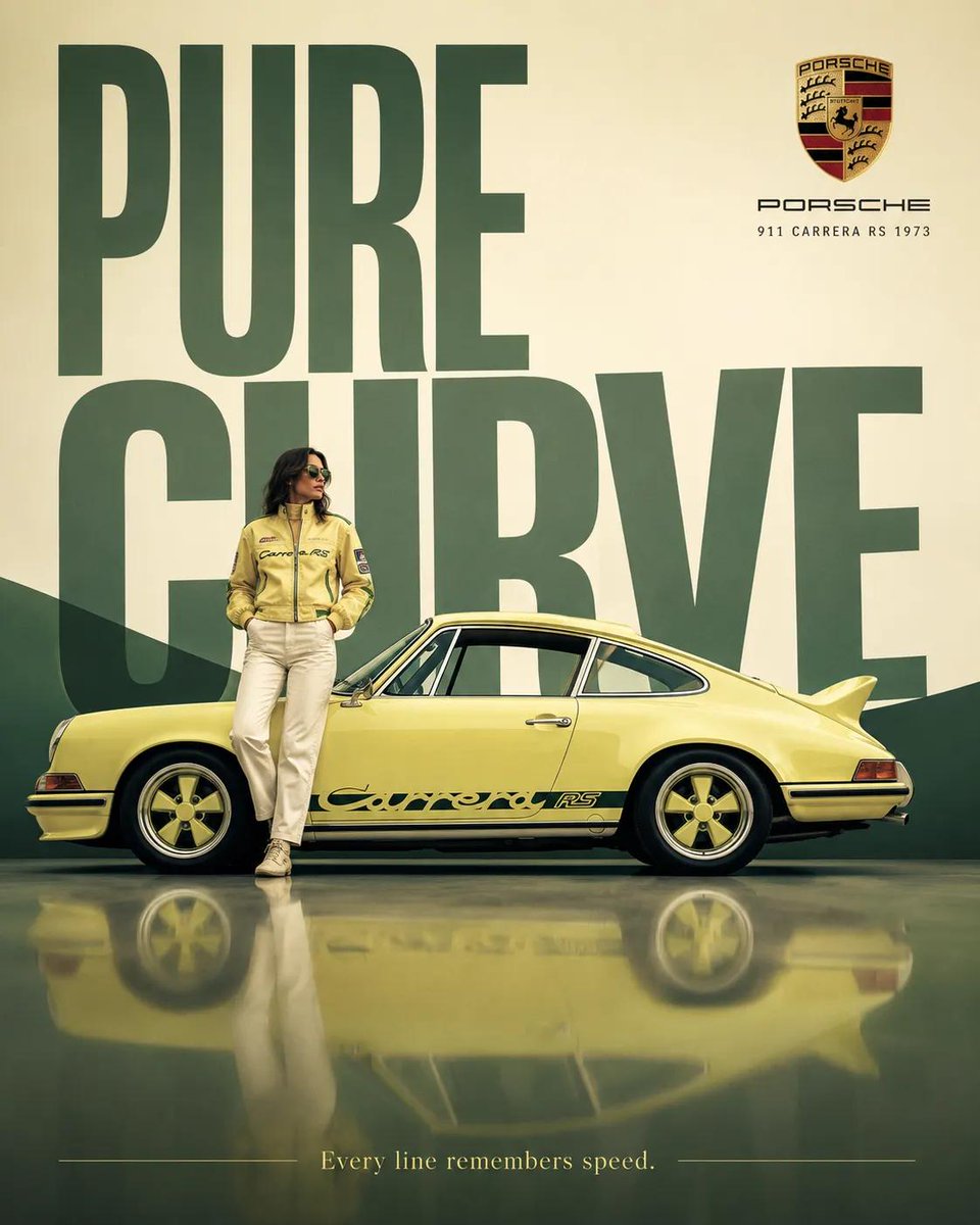 Surreales Vintage-Auto-Werbeplakat