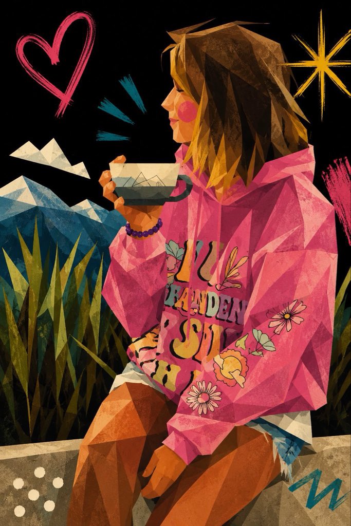 ミニマル・キュービズム可愛い肖像画