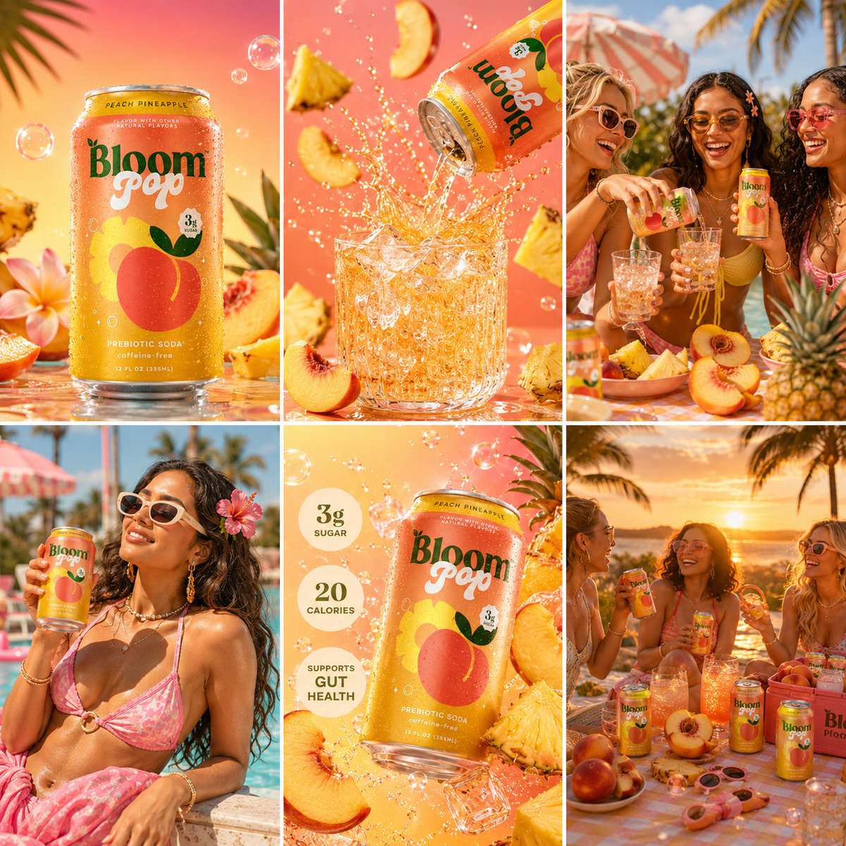 Bloom Pop Tropical Soda Campaign