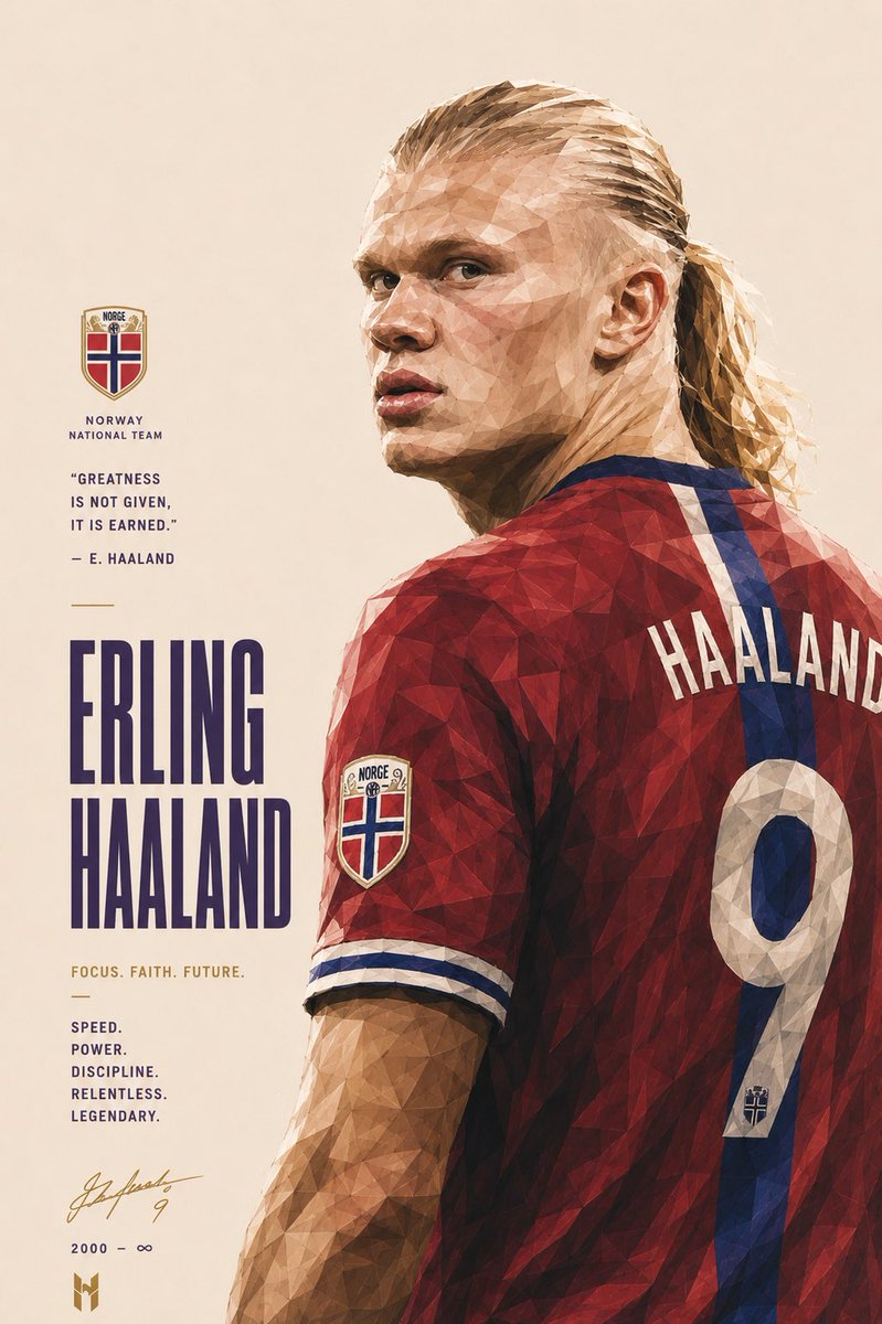Low-Poly-Tributposter einer Fußballlegende