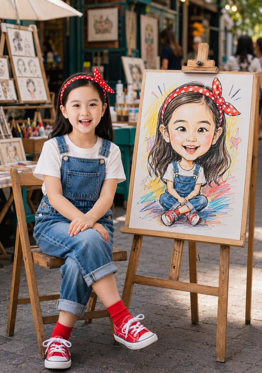 ストリート似顔絵ポートレート