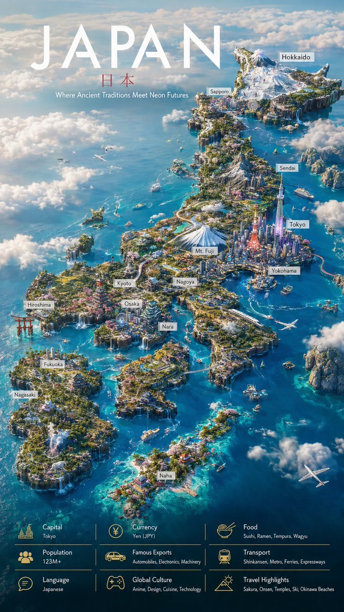 Pôster de Mapa de Ilha Flutuante Cinematográfico