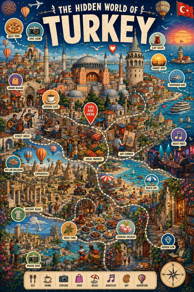 Illustriertes Stadt-Infografik-Poster