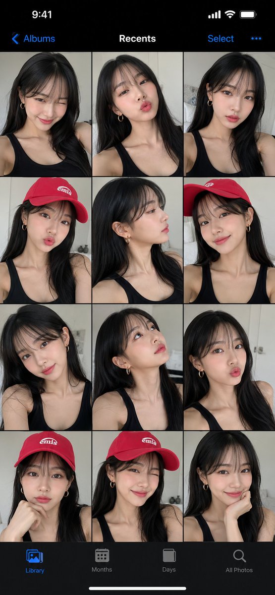 갤러리 스타일 셀카 콜라주