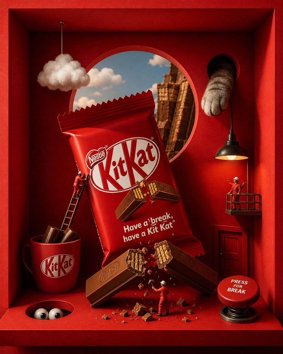 Anuncio de Diorama en Caja para Marca de Snacks