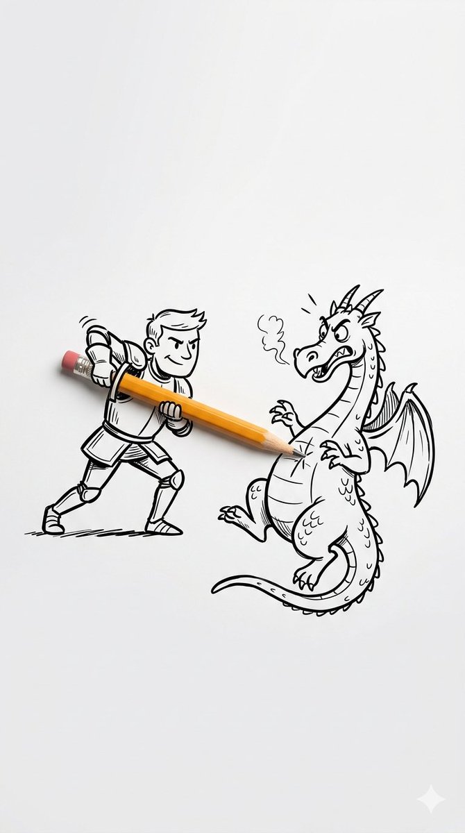 Objetos Reales en Ilustraciones Dibujadas a Mano